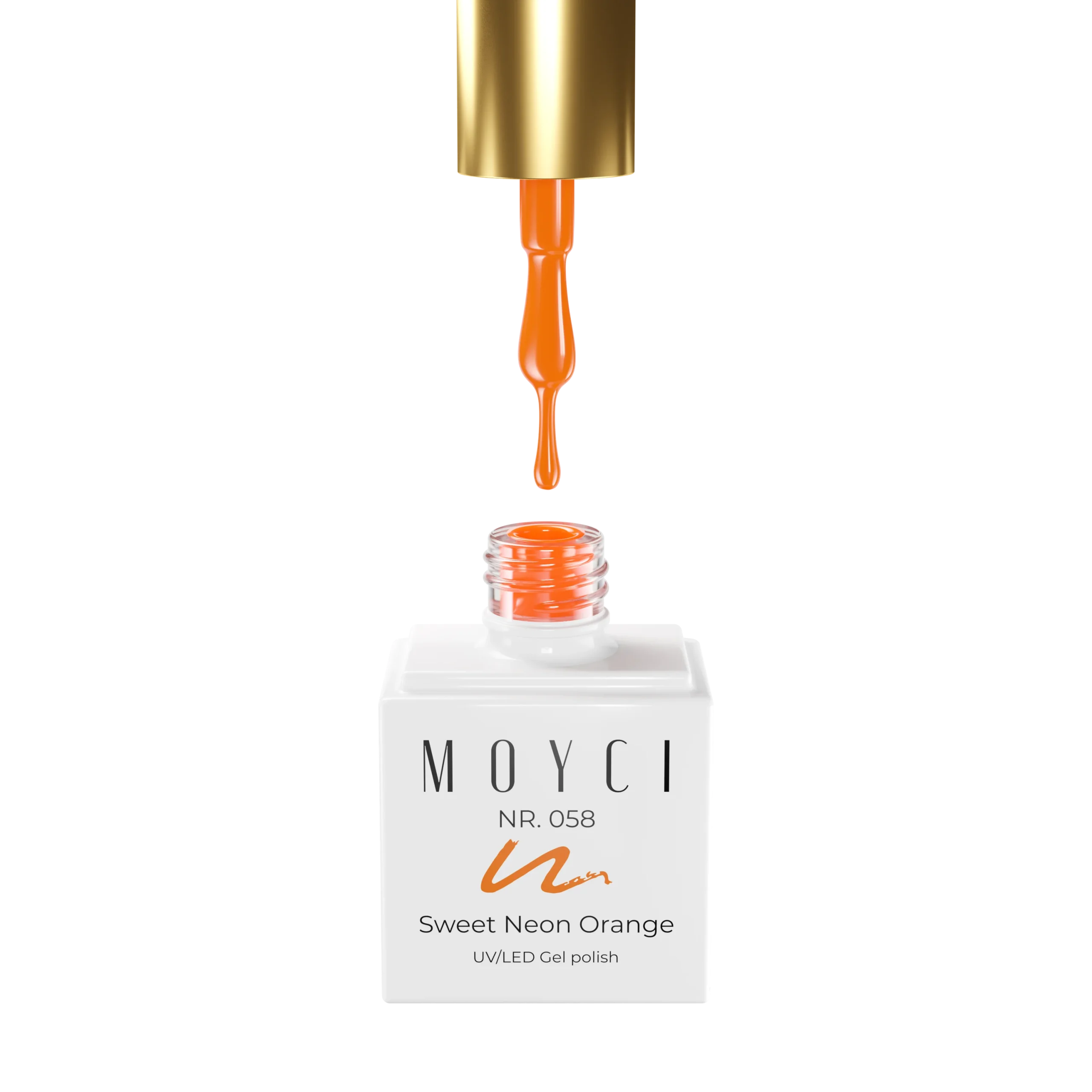 058-pedzelek Moyci Sweet Neon Orange Lakier hybrydowy 6 ml – 058