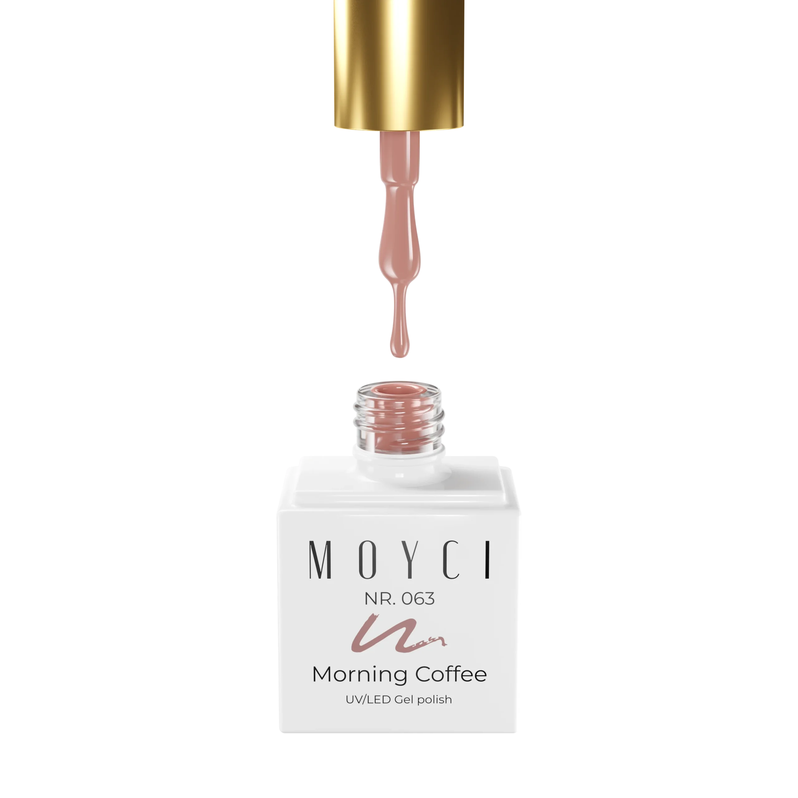 Moyci Morning Coffee Lakier hybrydowy 6 ml – 063 Moyci Morning Coffee Lakier hybrydowy 6 ml – 063