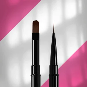 Pędzelek dwustronny Staleks EXPERT liner 10 mm / do żelu 11 mm