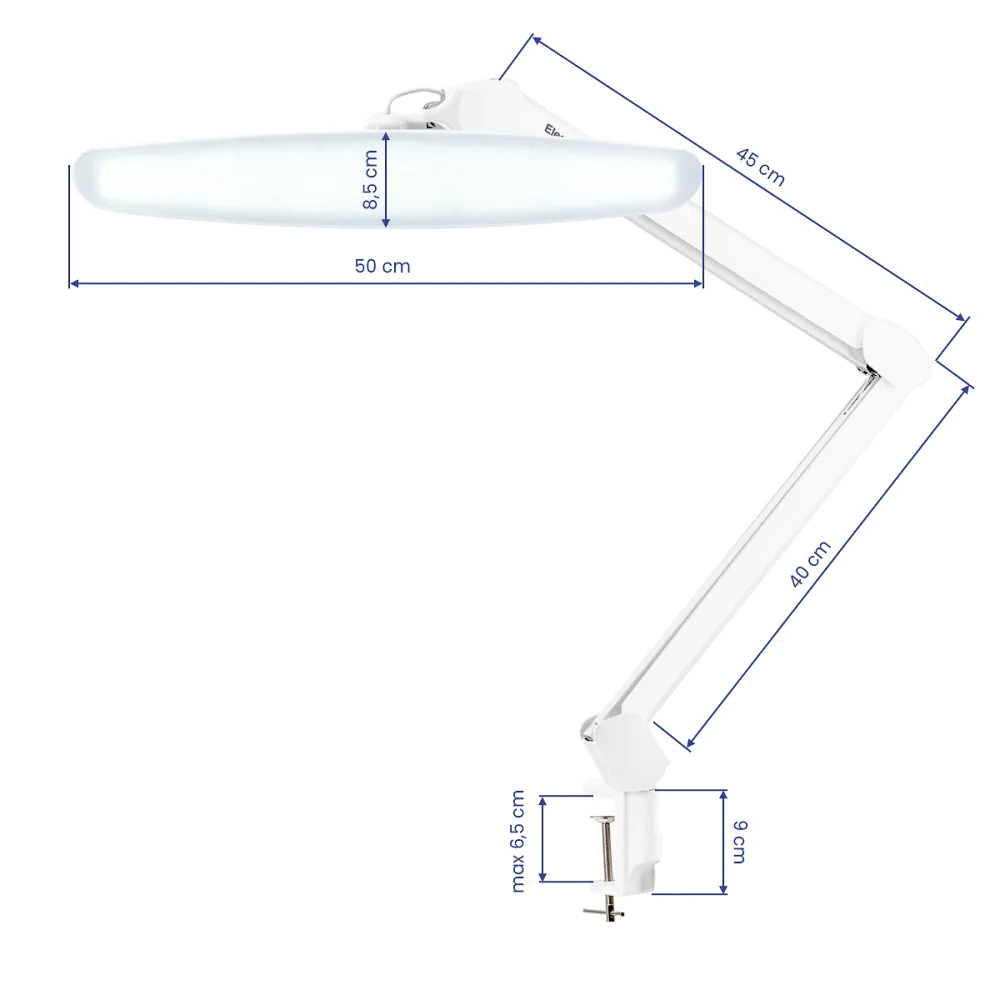 Lampa warsztatowa Elegante LED biała