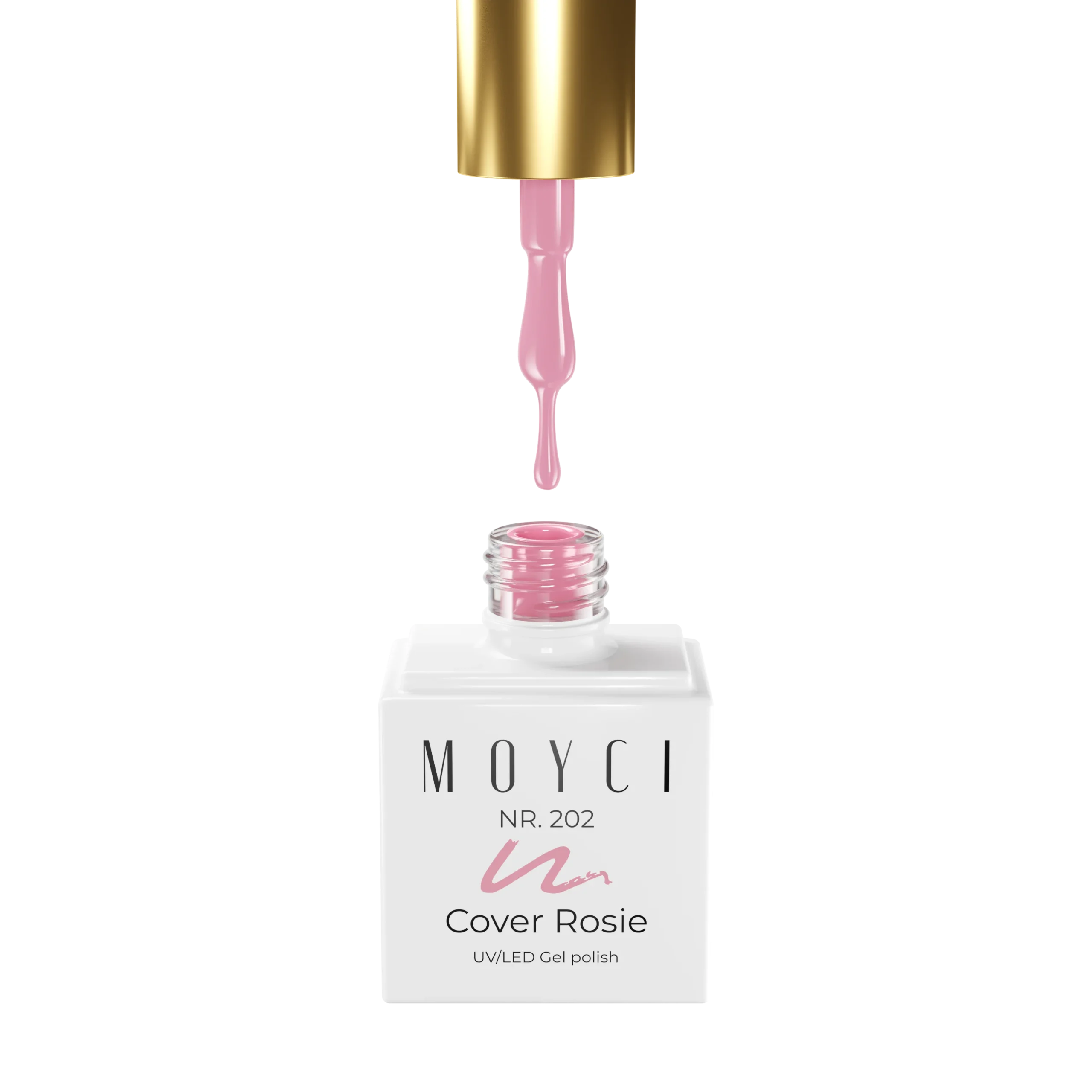 202-pedzelek Moyci Cover Rosie Lakier hybrydowy 6 ml – 202