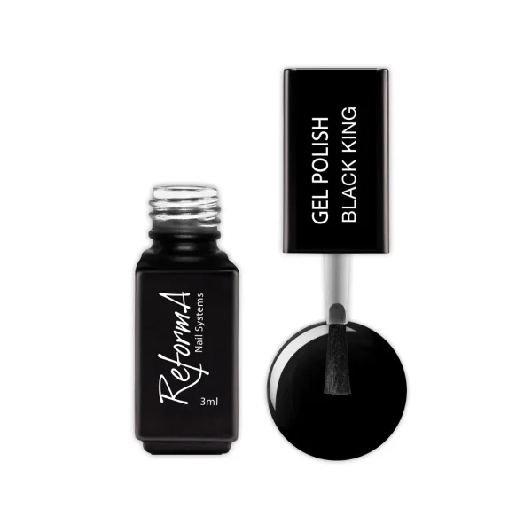 Lakier Hybrydowy Reforma GP Black King, 3 ml