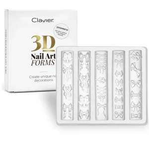 Formy silikonowe do ozdób 3D Nail Art Forms, kokardki, nr.10 Clavier
