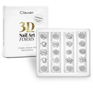 Formy silikonowe do ozdób 3D Nail Art Forms, nr.02 Clavier