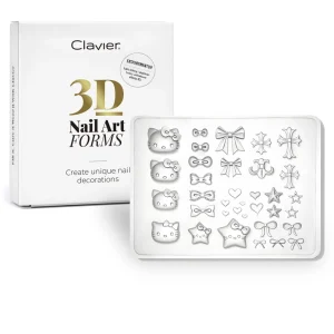 Formy silikonowe do ozdób 3D Nail Art Forms, nr.04 Clavier