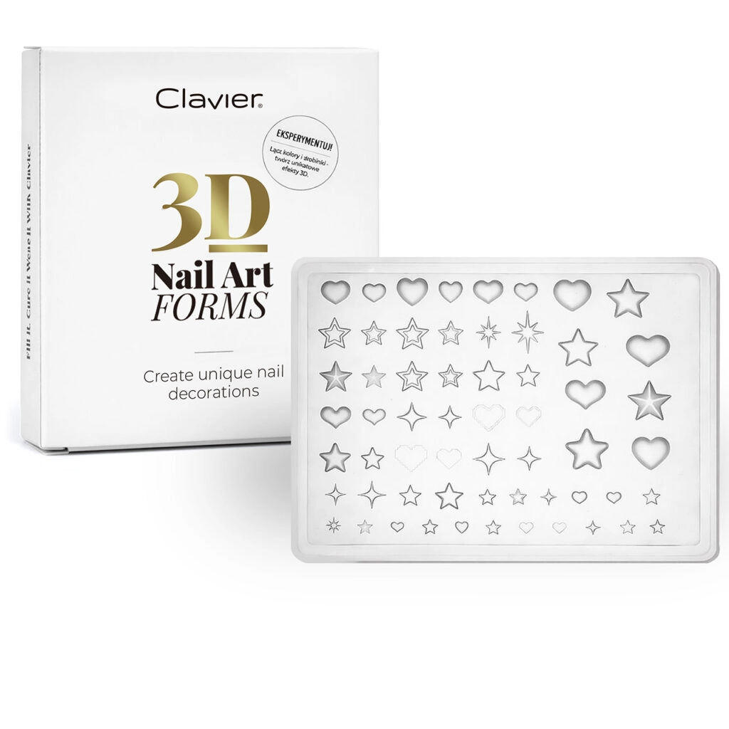 Formy silikonowe do ozdób 3D Nail Art Forms, nr.05 Clavier