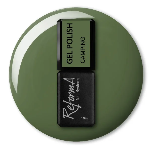 Zielony Lakier Hybrydowy Reforma GP Camping, 10 ml
