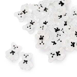 Ozdoby do paznokci misie 3D Molly Nails clear 20 szt