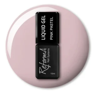 Żel w butelce do paznokci, pastelowy, różowy Liquid Gel - Pink Pastel, Reforma 10 ml
