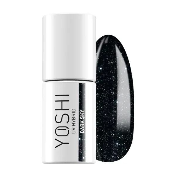 YOSHI Lakier Hybrydowy 606 Dark Sky UV Hybrid 6 ml