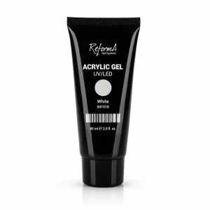 Reforma Acrylic Gel - White, biały, kryjący akrylożel, 60 ml