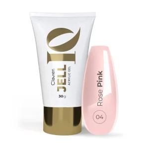 Akrylożel do przedłużania paznokci, JELLIQ Clavier 30g, Rose Pink 04 by