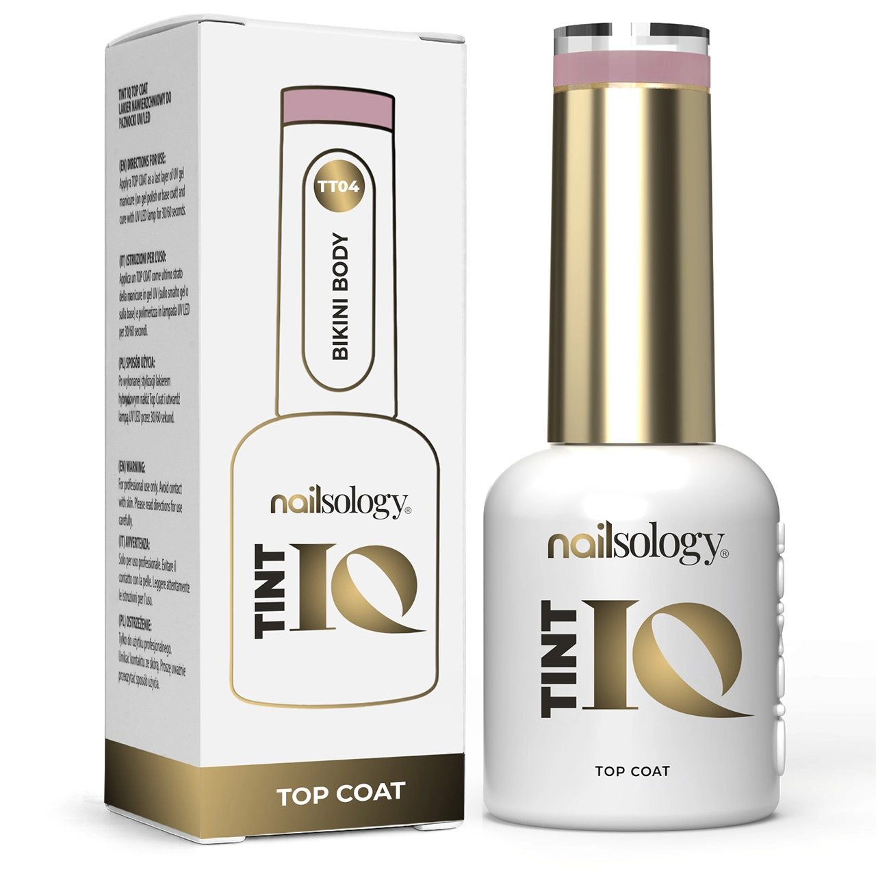 Clavier Bikini Body TT04 TintIQ Top Coat, Lakier nawierzchniowy do paznokci 8ml Top Coat, Lakier nawierzchniowy do paznokci 8ml