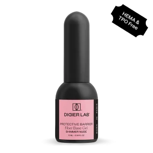 Regenerująca baza do hybryd i żeli Smart Fiber Base "Didier Lab", Shimmer Nude, 10ml