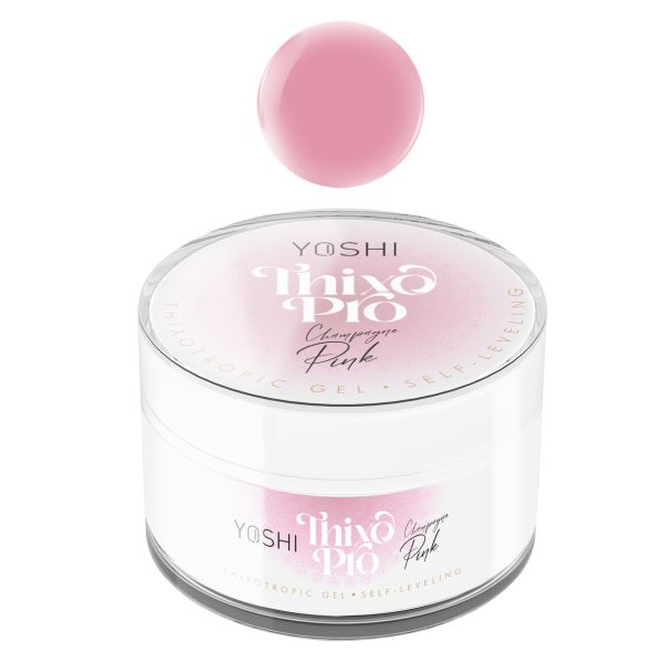 YOSHI Żel Samopoziomujący Thixo PRO Gel UV LED Champagne Pink 50ml