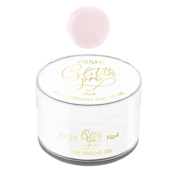 YOSHI Żel Do Paznokci Glitter PRO Gel UV LED No 4 50 ml