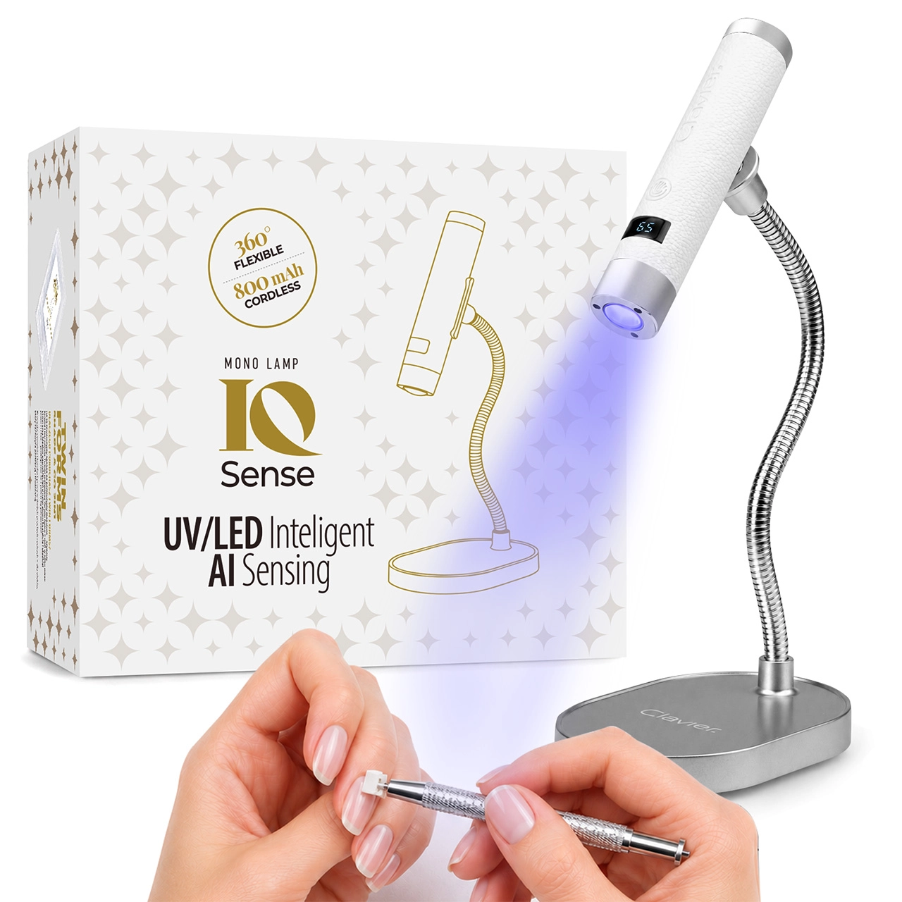 Clavier IQ Sense Lampa Punktowa Do Paznokci Mini UV/LED Clavier IQ Sense Lampa Punktowa Do Paznokci Mini UV/LED