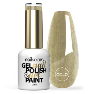 Lakier hybrydowy 2w1 Nailsology Gel Nail Polish & Art Paint, Golden Glow, 8ml
