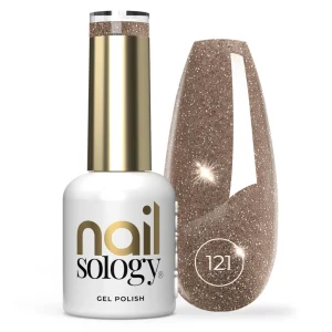 Lakier brokatowy z efektem Flash, hybrydowy Nailsology, Rose Goddess 121, 8ml