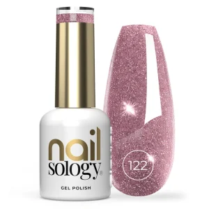 Lakier Hybrydowy brokatowy z efektem flash Nailsology, Rose Goddess 122, 8ml