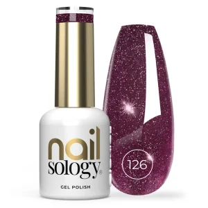 Lakier Hybrydowy z efektem flash, Hybrydowy, Nailsology, Red Dress Moment 126, 8ml