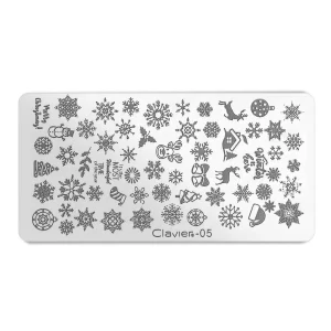 Blaszka do stempli, metalowa, Clavier 05/Y081