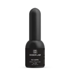 Top Coat No Wipe, Glitter Silver, Didier Lab, 10ml