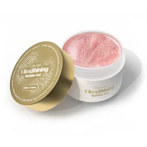 Ultralśniący żel budujący Clavier UltraShining Builder Gel, Glitter & Flakes 03 Your Bestie, 30g