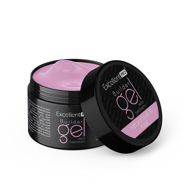 Żel Excellent PRO Builder Gel With Thixotropy Natural Look Rose 50g