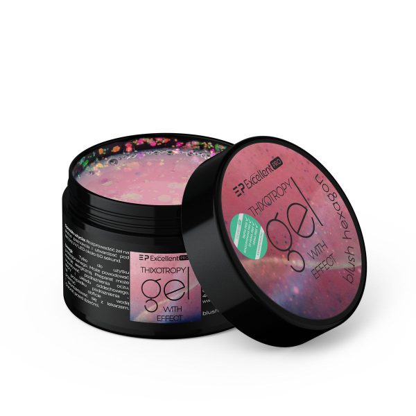 Żel Excellent PRO Thixotropy gel with effect Blush Hexagon 50g