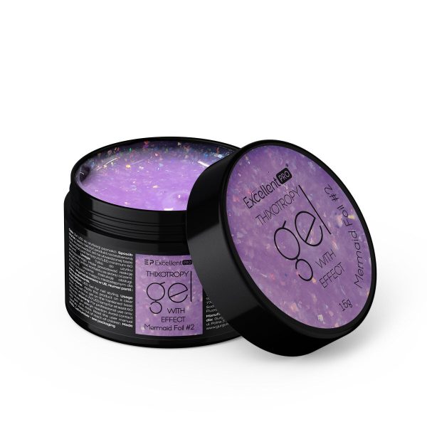 Żel Excellent PRO Thixotropy gel with effect Mermaid Foil #2 15g