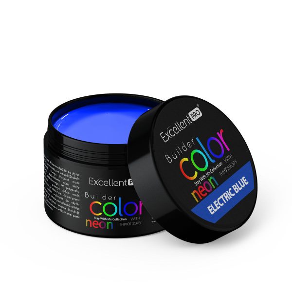 Żel Excellent Pro Builder Color With Thixotropy Electric Blue 15g