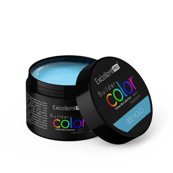 Żel Excellent Pro Builder Color With Thixotropy See Holo 30g