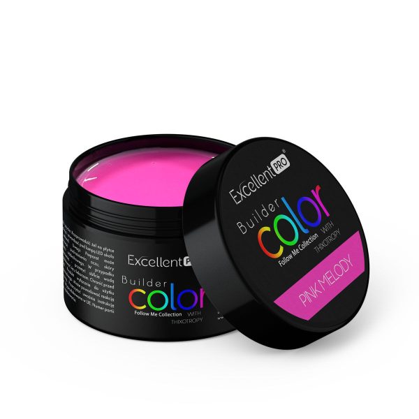 Żel Excellent Pro Color Builder With Thixotropy Pink Melody 15g