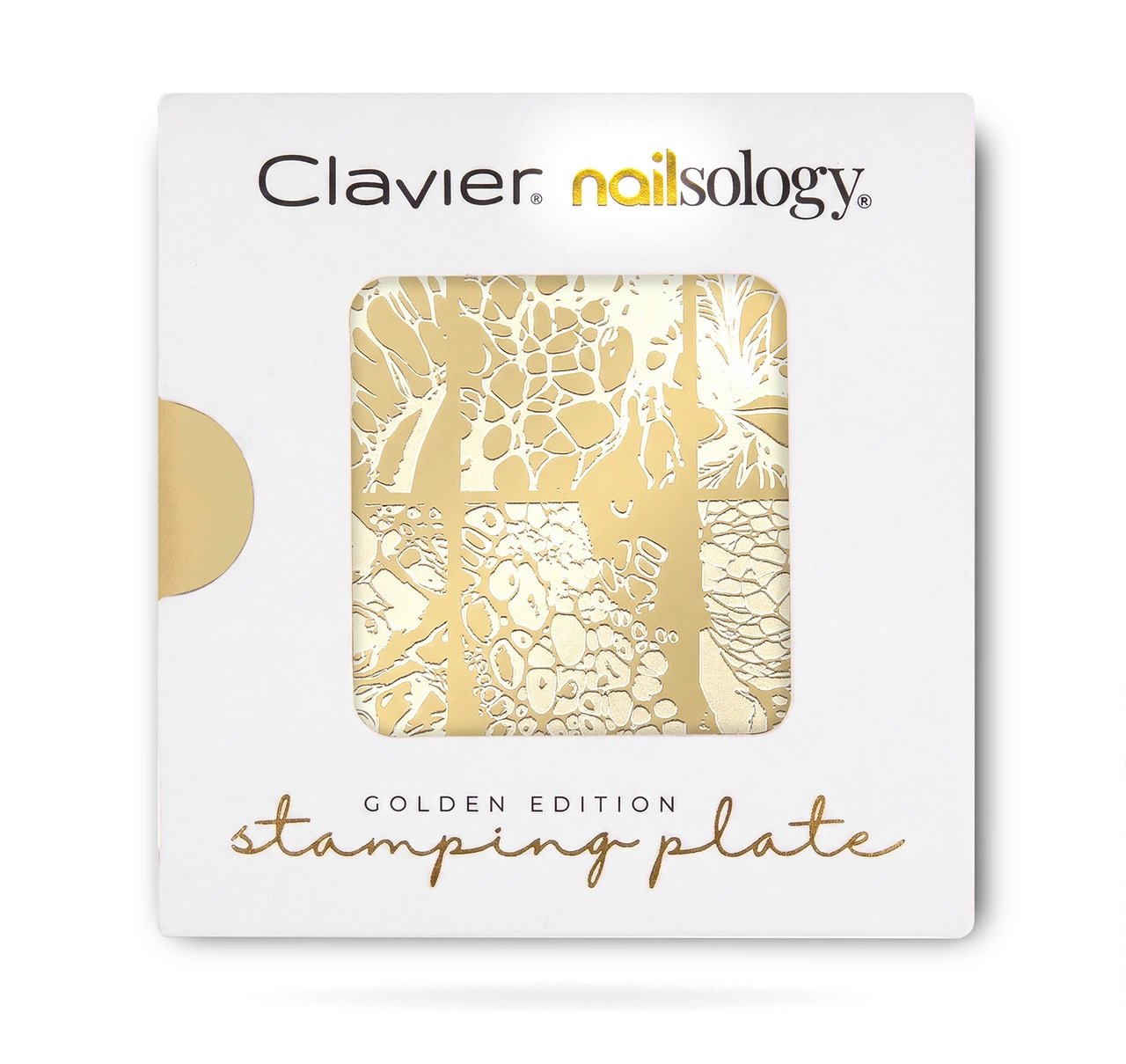 abstract-flow01S-opakowanie Clavier Golden Edition – Abstract Flow (01/S) Metalowa blaszka do stempli