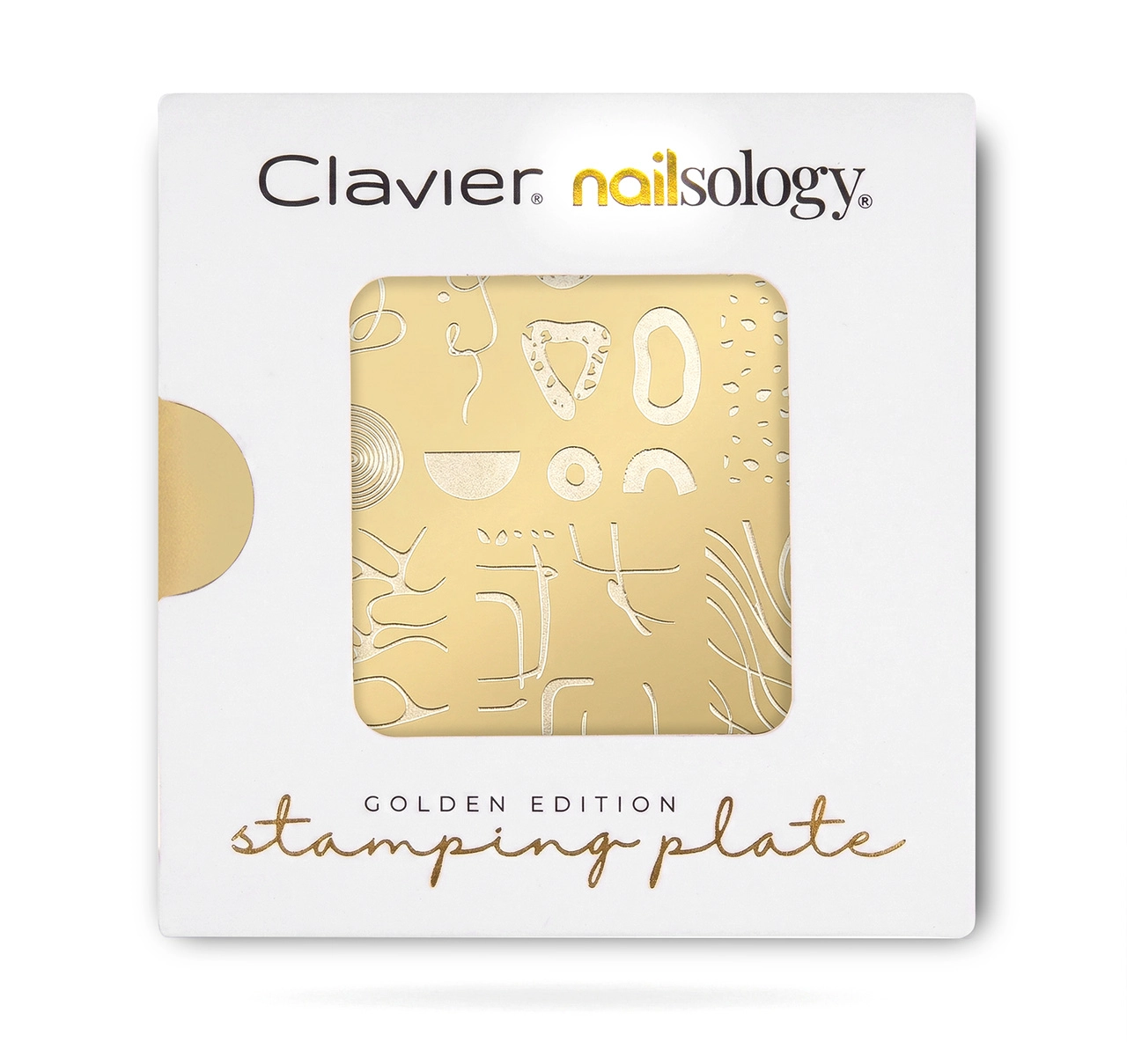 abstract-flow03S-opakowanie Clavier Golden Edition – Abstract Flow (03/S) Metalowa blaszka do stempli