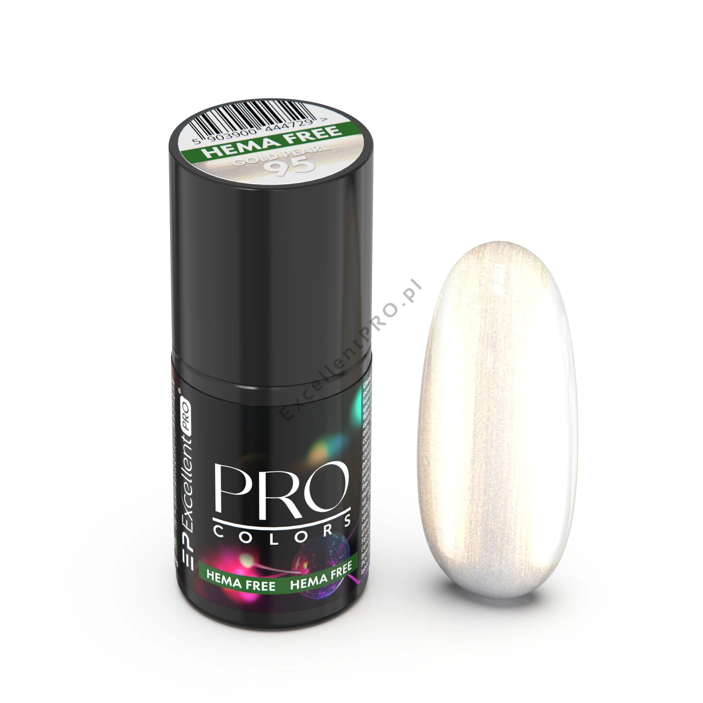 Lakier Excellent PRO Colors HemaFree 095 GOLD PEARL 7g Lakier Excellent PRO Colors HemaFree 095 GOLD PEARL 7g