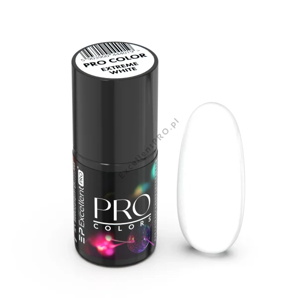 Lakier hybrydowy Excellent PRO Colors 069 WHITE (ONE COAT 069 EXTREME WHITE) 7g