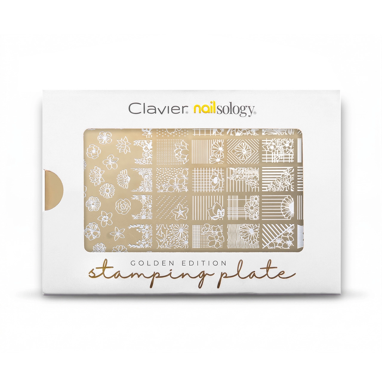 Clavier Golden Edition – Botanic Shapes (05/L) Metalowa blaszka do stempli Clavier Golden Edition – Botanic Shapes (05/L) Metalowa blaszka do stempli