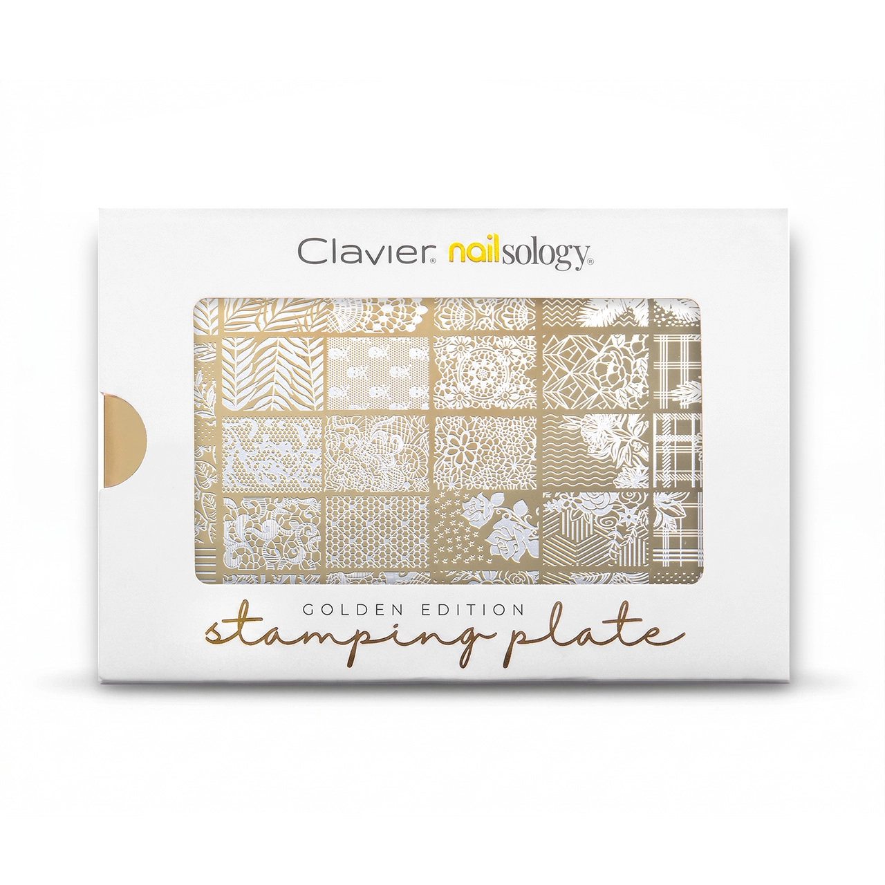Clavier Golden Edition – Botanic Shapes (06/L) Metalowa blaszka do stempli, płytka do paznokci Clavier Golden Edition – Botanic Shapes (06/L) Metalowa blaszka do stempli, płytka do paznokci