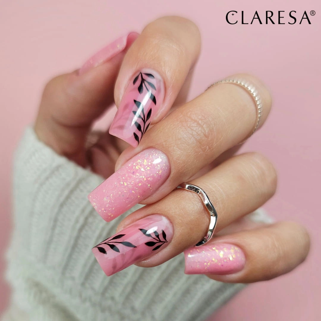 claresa-zel-budujacysoft-easy-builder-gel-glimmer-pink-45-stylizacja Claresa Żel budujący SOFT&EASY builder gel Glimmer pink 45g