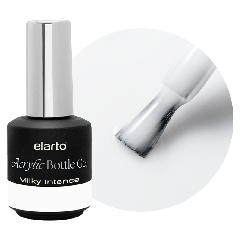 elarto Acrylic Bottle Gel Milky Intense 15ml elarto Acrylic Bottle Gel Milky Intense 15ml
