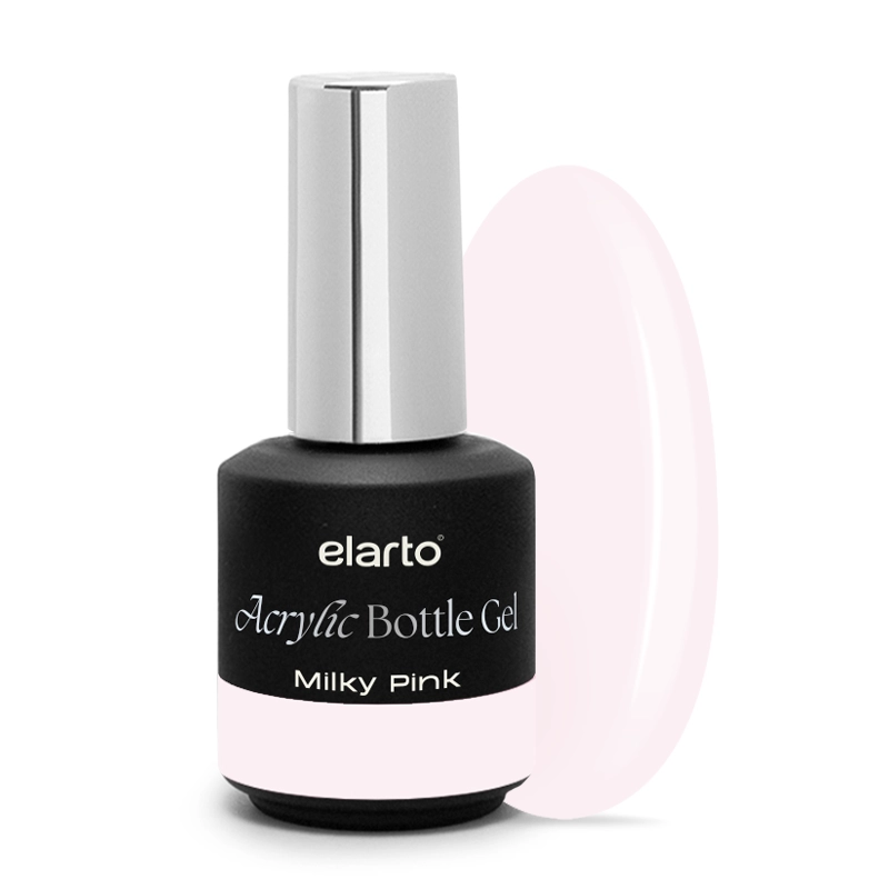 elarto Acrylic Bottle Gel Milky Pink 15ml elarto Acrylic Bottle Gel Milky Pink 15ml