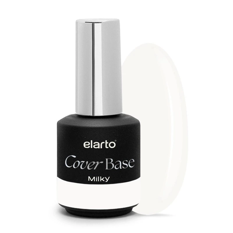 elarto Baza hybrydowa Elastic Cover Base Milky 15ml elarto Baza hybrydowa Elastic Cover Base Milky 15ml