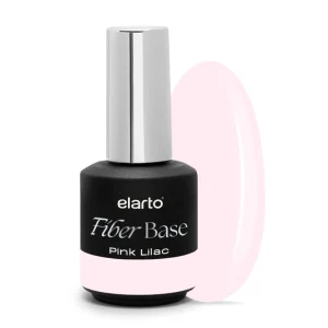 elarto Baza hybrydowa z włóknami fiberglass Fiber Base Pink Lilac 15ml