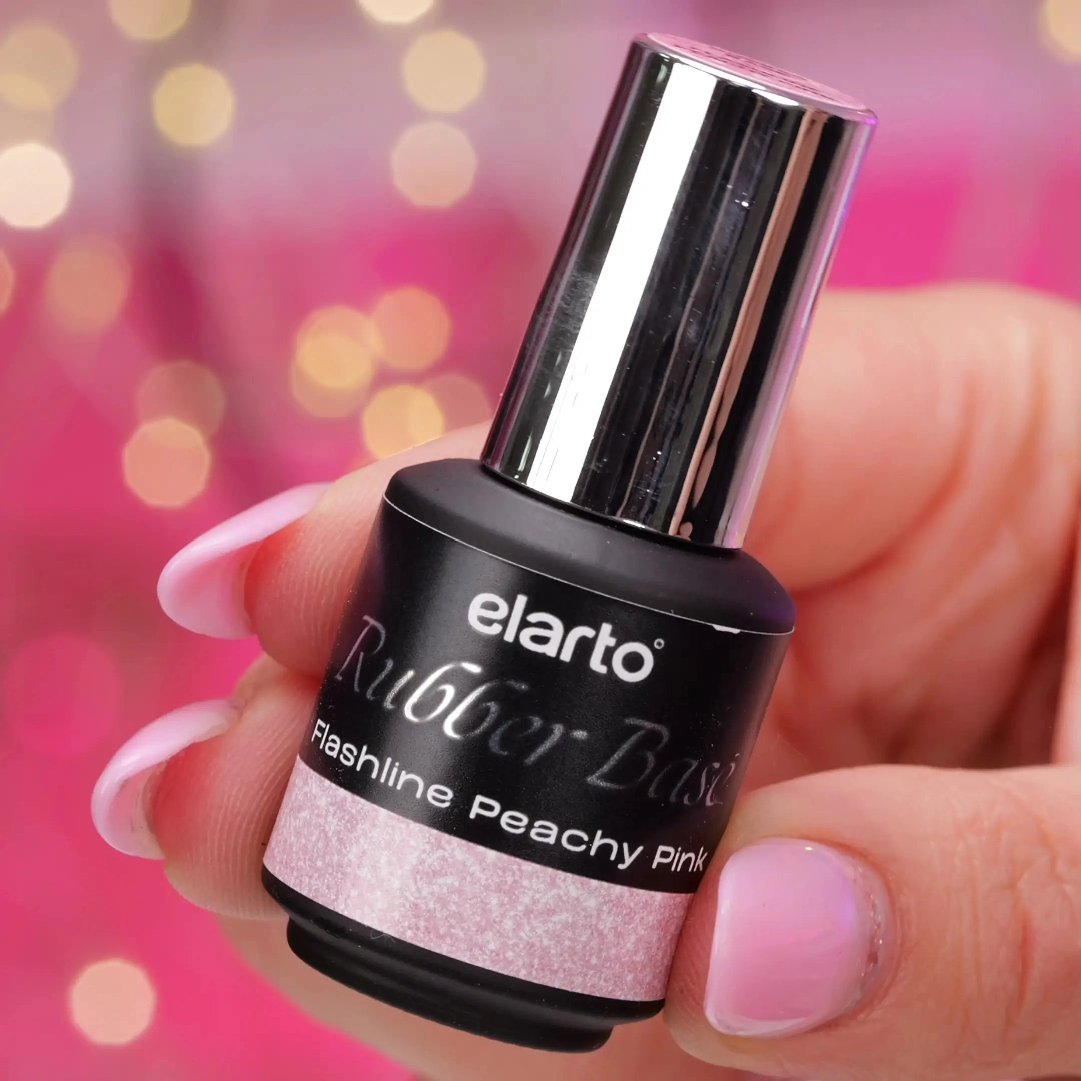 elarto-baza-kauczukowa-rubber-base-flashline-peachy-pink-7ml (2) elarto Baza hybrydowa Rubber Base Flashline Peachy Pink 15ml