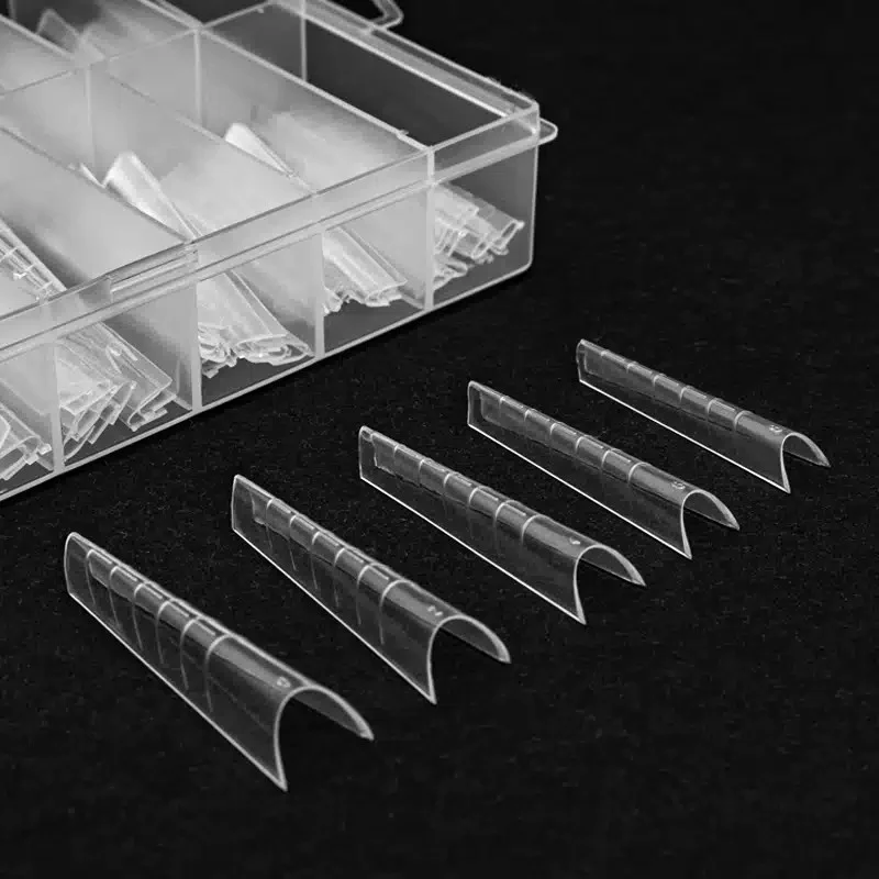 elarto Formy dolne Dual Forms Almond Clear do przedłużania paznokci 120szt elarto Formy dolne Dual Forms Almond Clear do przedłużania paznokci 120szt