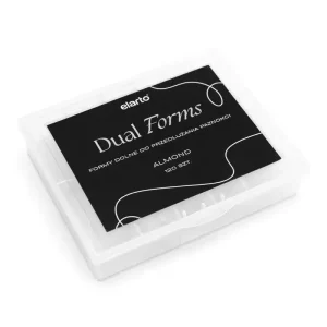 elarto Formy dolne Dual Forms Almond Clear do przedłużania paznokci 120szt