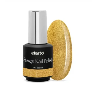 elarto Lakier do stempli Stamp Nail Polish 04 Gold (złoty) 7ml