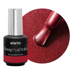 elarto Lakier do stempli Stamp Nail Polish Ruby Shimmer (rubinowy) 7ml